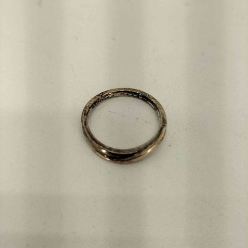 ヨンドシー 4℃ SILVER K10刻印 ツイストデザイン リング メンズ  12号